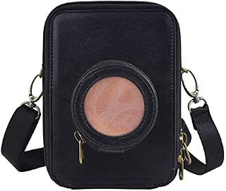 Rieibi Mini EVO Camera Case, Retro PU Leather Protective Case Cover for Fujifilm Fuji Mini EVO Instant Camera with Removable Shoulder Strap