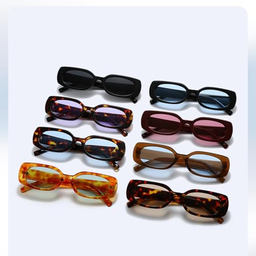 Lunettes de soleil punk femme verres bleus protègent des UV avec style - 2