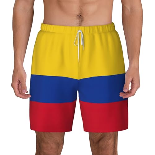 Short de bain surf homme respirant léger été motif Colombie