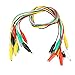 Clips Electrical Test Leads Set, Back Probe Kit 10pcs 50cm 35mm for Electrical Appliances Digital Test