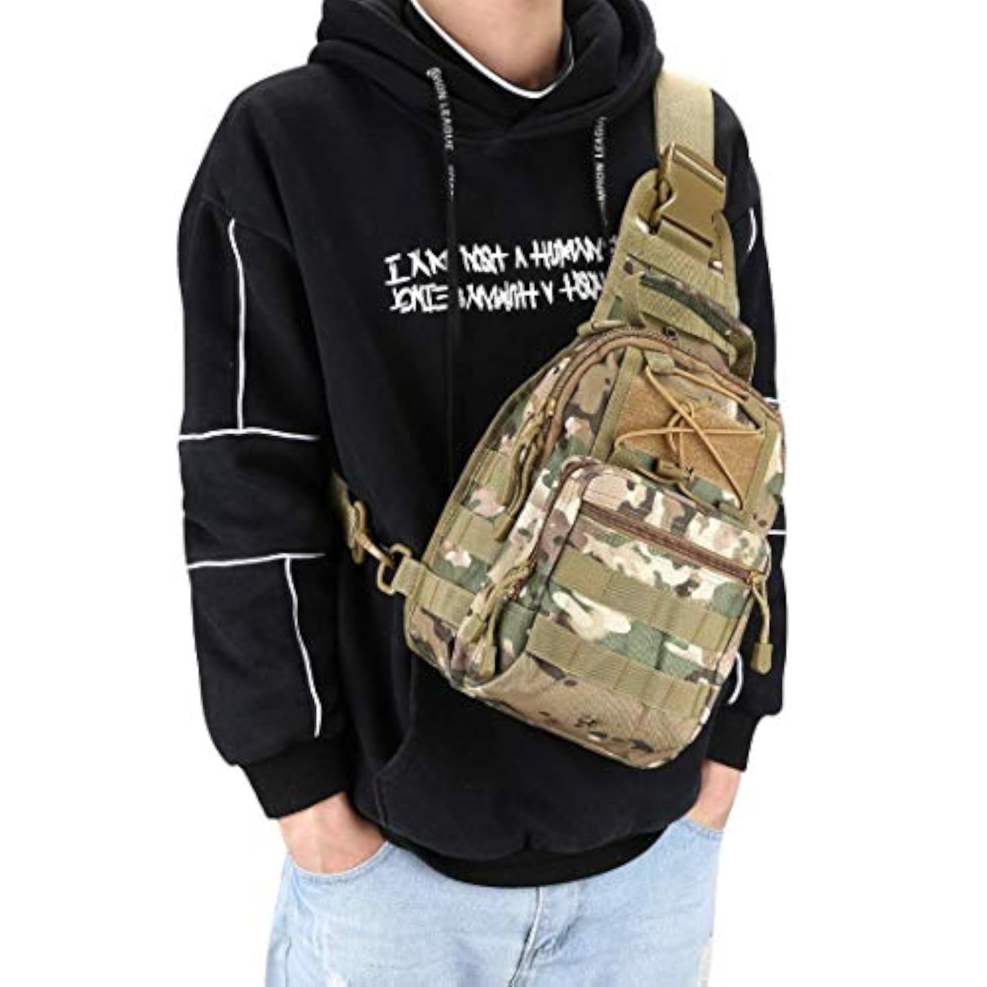 Travel Crossbody Backpack Shoulder Chest Bag for Men & Women