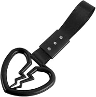 Vista 21 de Q1-TECH, JDM Tsurikawa Anillo japonés de metro, tren, autobús, mango de corazón roto, correa de mano, anillos de advertencia para parachoques