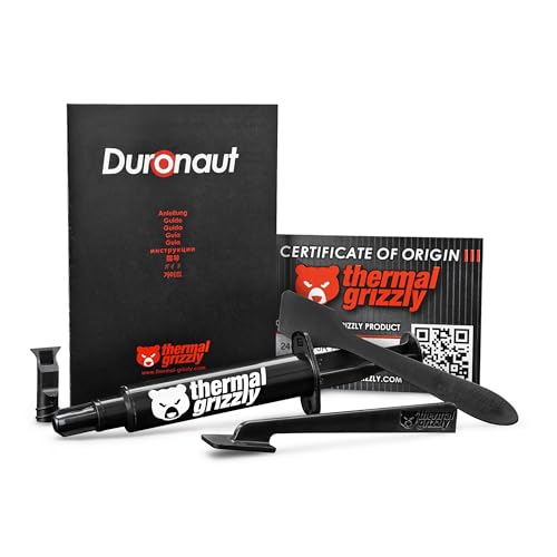 Thermal Grizzly Duronaut – 6 g Wärmeleitpaste – sehr hohe Langzeitstabilität und Wärmeleitfähigkeit – maximale Leistung für CPU/GPU & Konsolen und anspruchsvolle Kühlsysteme im Industriebereich.