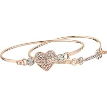 GUESS Womens Tension Bracelet Duo, Rose Gold, One Size