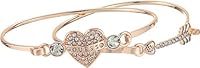 GUESS Women's Tension Bracelet Duo, Rose Gold, One Size, One Size, Glass