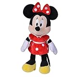 Simba 6315870226 - Disney Minnie Mouse, 25cm Plüschtier im roten Kleid, Kuscheltier, Micky Maus, ab den ersten Lebensmonaten