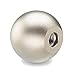 Elesa 504161 Spherical Knob, AISI 303 Stainless Steel, Sandblasted Matte Finish, 0.79" H7 Blind Hole, 1.97" Diameter, 1.81" Length
