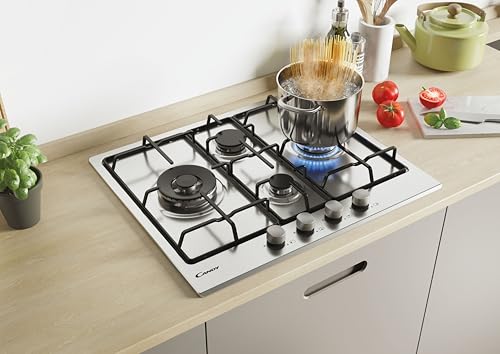 Plateau de cuisson à gaz 4 feux inox série Timeless CANDY Dessus Allumage automatique - vue 4
