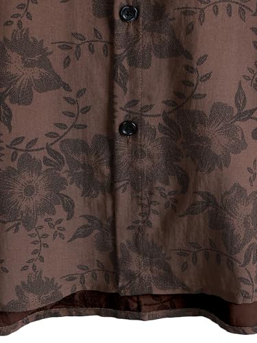 Image of JOTOOK Mens Hawaiian Shirt Short Sleeve Button Down Tropical Shirts Casual Floral Summer Beach Shirt