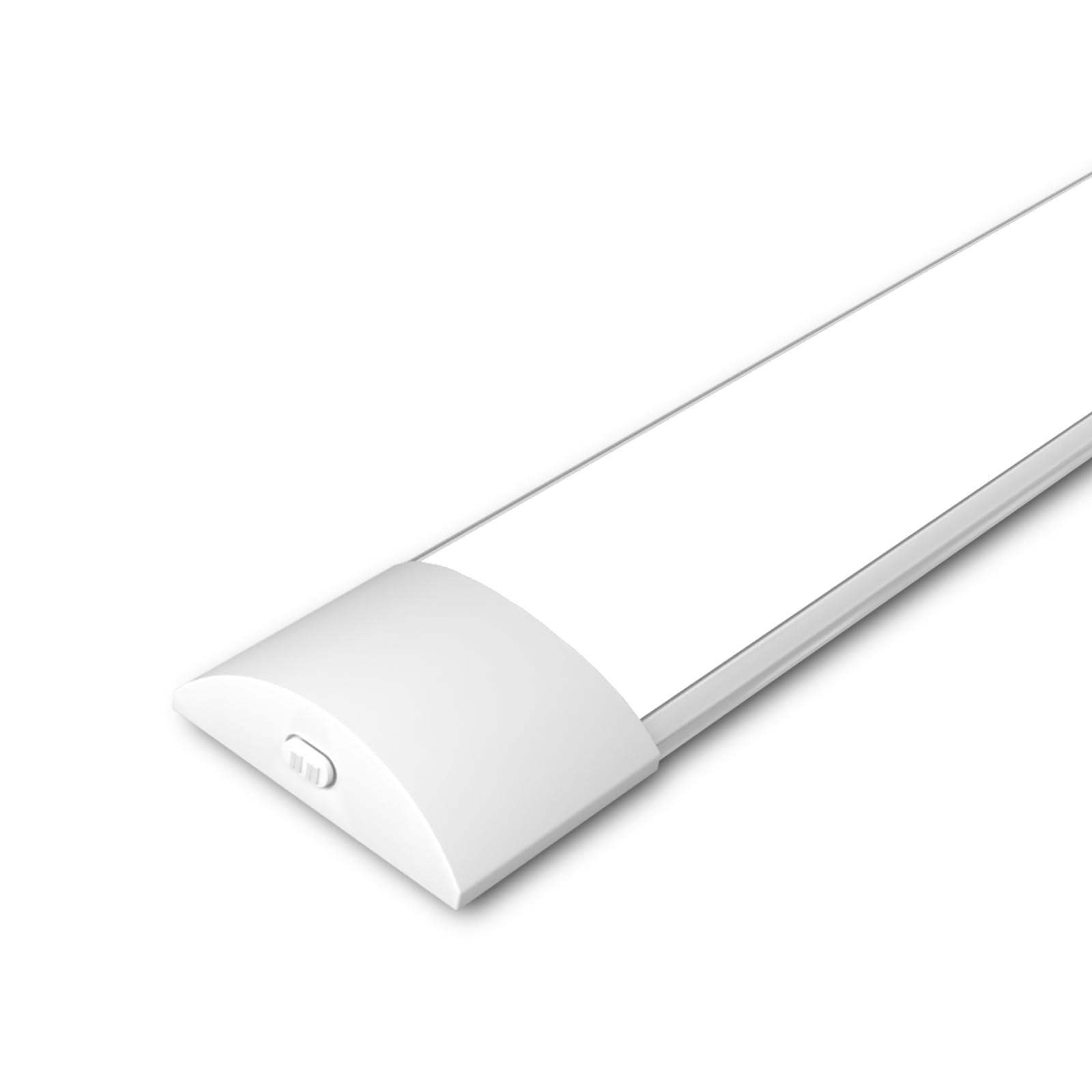 paul russells LED Batten Light 120cm, 40W 4800lm, 3000K/4000K/6500K Colour Changeable, 4ft LED Tube Lights for Kitchen Office Garage Home Lighting, Ceiling Fluorescent Strip Light Replacement, 1 Pack