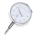 Driak 0.01Resolution White Dial Clock Dial Test Indicator Outer Measuring Gage Metric 0-10MM