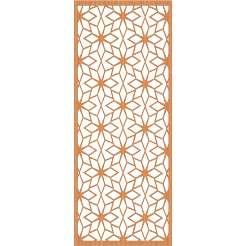Image of 27 3 /8 inchW x 69 3 /8 inchH x 1 /4 inchT Lake Decorative Fretwork Wood Wall Panels, Cherry