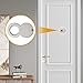 SPEEDWOX Peephole Cover for Door Viewer Cover Solid Brass Privacy Security Protector with Self-Adhesive Installation, Fits 5/8 Inch Peep Holes, No Tools Required for Home Apartment Security