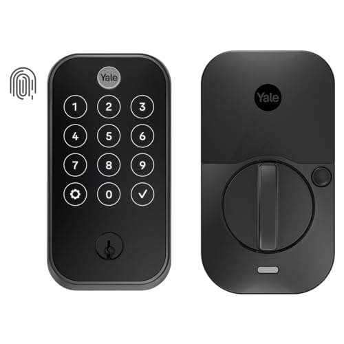 Yale Security Assure Lock 2 Touch Deadbolt, Black Suede Keyed Sma...