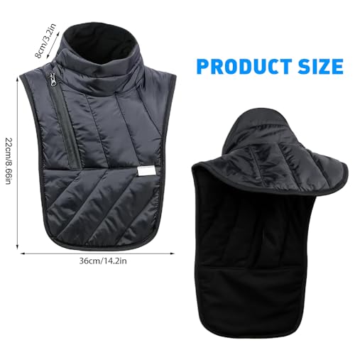 mizikuu Halswärmer Motorrad, Thermo Nackenwärmer Winter Warmer Schal Winddicht Wasserdicht Hals und Brustwärmer Motorrad für Herren und Damen Warme Winterausrüstung für Outdoor-Aktivitäten im Winter