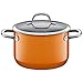 Produktbild Silit Passion Orange Koch/- Fleischtopf, hoch, 20cm, Glasdeckel, 3,7l, Silargan Funktionskeramik, Topf Induktion, orange