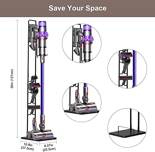 Image of Vacuum Stand for Dy-Son,Stable Metal Storage Bracket Stand Holder for Dy-Son Handheld V6 V7 V8 V10 DC30 DC31 DC34 DC35 DC58 DC59 DC62 Cordless Vacuum Cleaners & Accessories & Attachments