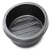 Maccourt PP2607 Small Whiskey Barrel PLANTAINER Black Pond Liner