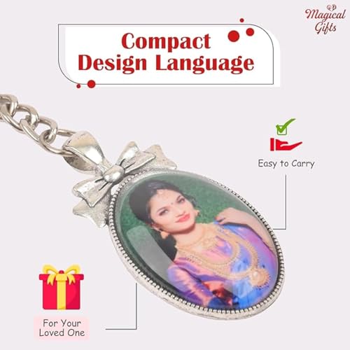 Image of magical gifts Customized Keychains, Unique Personalized Key RIngs and Charms with Your Photos /Name /Design for Bags /Bikes /Car and Gifting Purposes