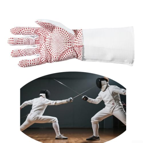 Guantes de esgrima para entrenamiento diario y competición de espada con tejido de nailon 7