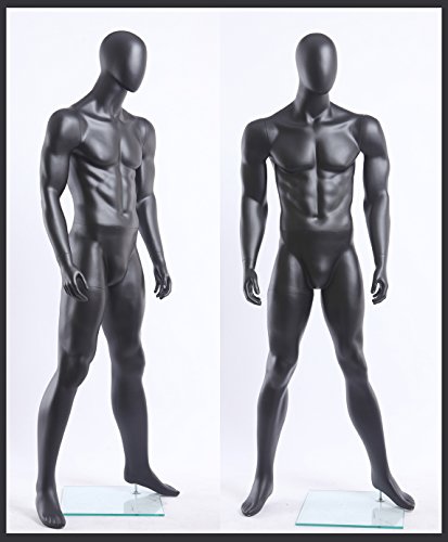 Eurohan mA 120–8 noir mat verni abstrait mannequin de vitrine homme