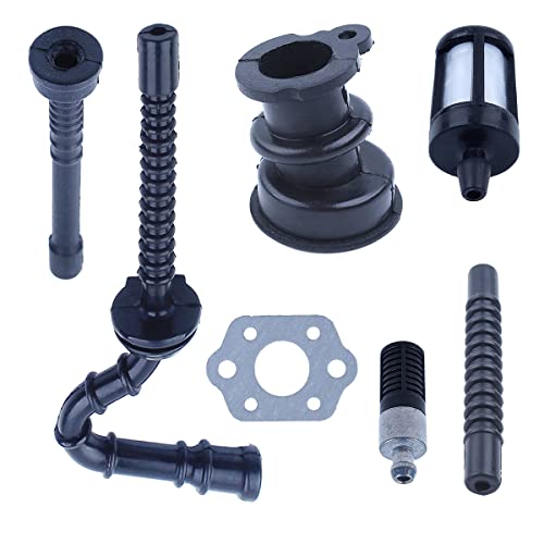 Image of 1X Intake Manifold Fuel Oil Filter Impulse Line Kit For Stihl MS250 025 023 021, Intake Manifold, Fuel Filter, Fuel Line, Oil Filter, Oil Line, Impulse Line, Carburetor Gasket