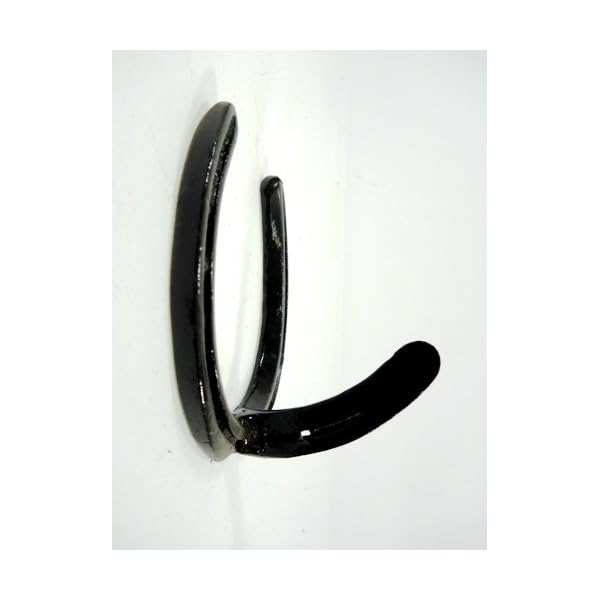 Black gloss western single horseshoe hook for the wall wtoken  urban country home decor