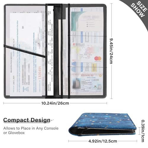 Organizador de cuero para documentos miniatura 3