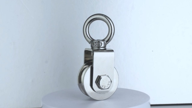 KCNOFNC Umlenkrolle 48mm Für 10mm Stahlseil - 200kg Tragkraft Mit 2 Kugellagern