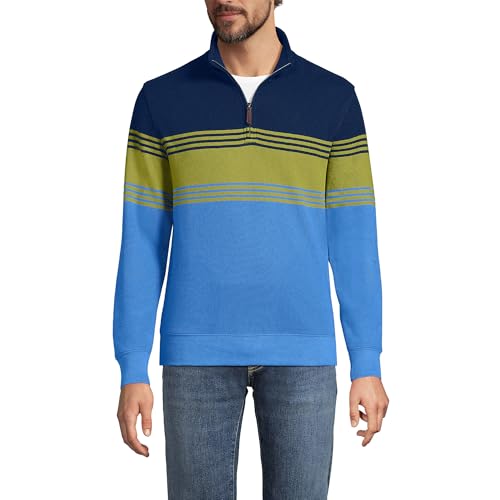 Lands' End Bedford Rib Quarter Zip Pullover Sweater