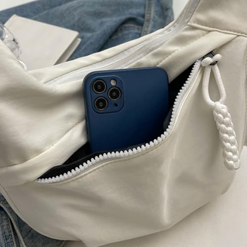 Women Dumplings Bag Large Capacity Shoulder Bag Solid Color Messengers Bag Casual Crossbody Bag for College Everyday3