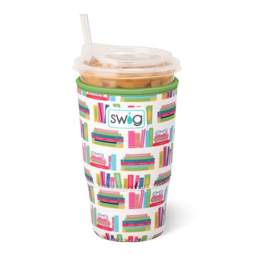 Swig Life Large Iced Cup Coolie, 30-32oz Iced Coffee Cup Insulator Sleeve with Handle, Neoprene...