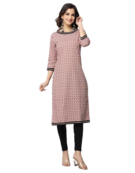 Image of Decorative Lace Attached Boat Neck Kurta