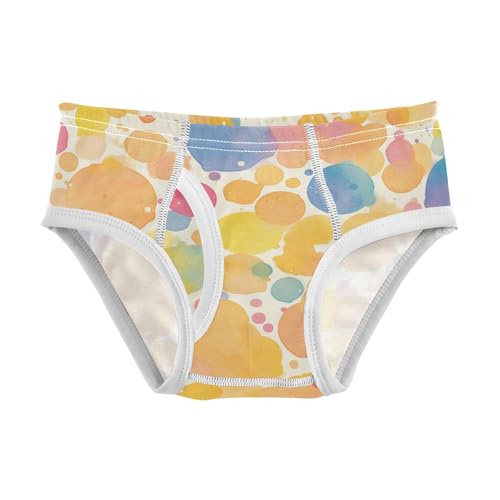 KLL Watercolor Little Boys Pure Cotton Briefs Breathable Undies