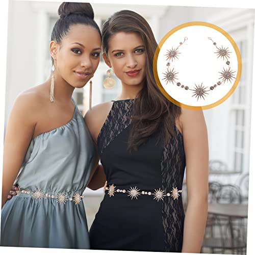 NOLITOY Chic Rhinestone Chain Belt for Brides Elegant Waist Sash for Weddings Parties Everyday Wear Stunning Design with Sparkly Accents Bridal Accessory for Stunning3