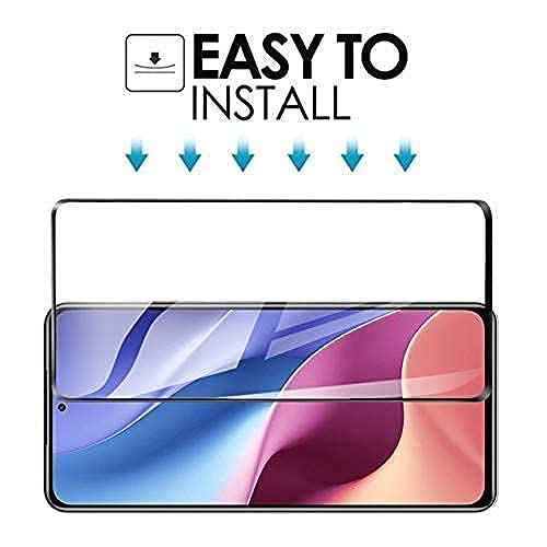 Image of Screen Protector for Samsung Galaxy A73 5G (Black) Tempered Glass Edge-to-Edge 6D Screen Guard With Installation Kit