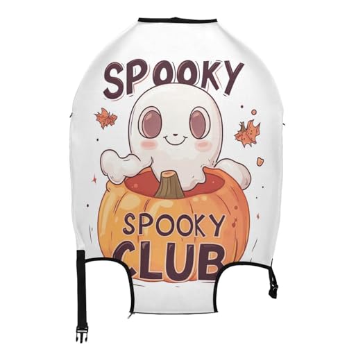 Spooky Club Luggage Cover for Suitcase, Elastic Travel Protector with Zipper, Washable Anti-Scratch Dustproof Luggage Sleeve Fits 18-20 Inch2