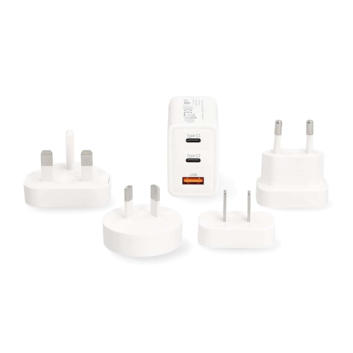 Nedis Adaptateur de Voyage - 100-240 V CA 50/60 Hz - 65 W - Blanc
