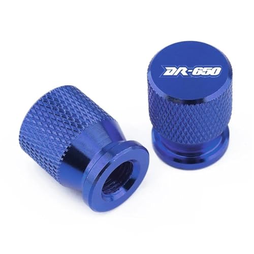 Bouchons de valve pneu anti-boue Suzuki DR 650 turquoise