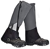 RESISTENTE ALL'ACQUA: la ghetta è realizzata con materiale resistente all'acqua per proteggere le gambe da freddo, neve e umidità. Il design con cerniera di chiusura migliora le prestazioni di impermeabilità e la goccia d'acqua scivola facilmente dal tessuto. Inoltre, potrebbe mantenere la gamba calda quando si passa la strada innevata.