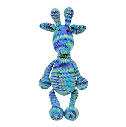 Doudou girafe crocheté main 43cm Marshmallow Toys, grande peluche Amigurumi pour nouveau-né