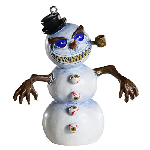 Killer Snowman Horror Ornament - Scary Prop and Decoration for Halloween, Christmas, Parties and Events - Jaed Demers Series - by HorrorNaments