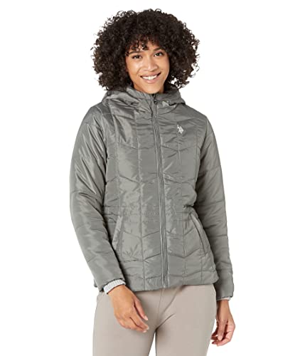 U.S. POLO ASSN. Multiple Channel Hooded Puffer Cozy Lining - Main Image