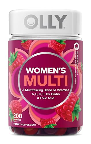 OLLY Women's Multi Vitamin Gummies with Biotin, Blissful Berry (2...