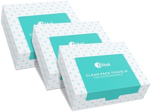 Ditoi Face Towels XXL,Soft Disposable Facial Towels-Travel Essentials