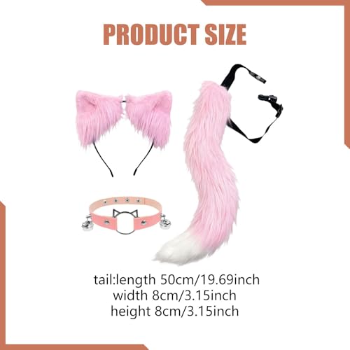 Gargantillas con Y Cola Larga Milageto: collar de Halloween, complemento de carnaval y disfraz 3