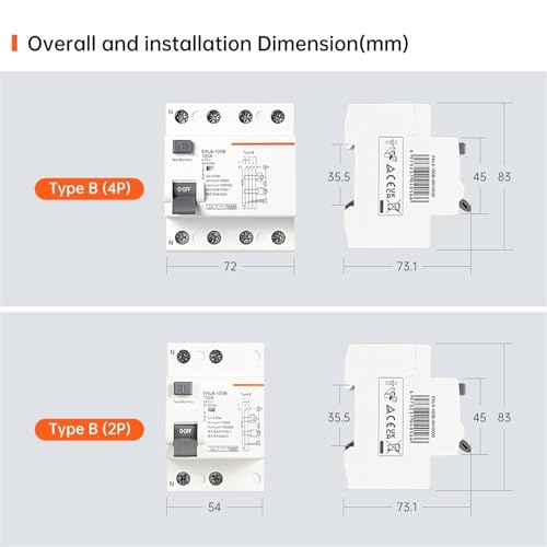 Évitez les risques d'électrisation grâce au disjoncteur différentiel Type B 4P 100A - 3