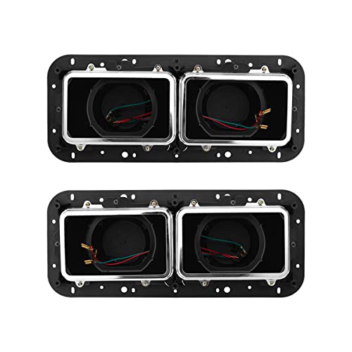 Headlight Housing Base With Wire Harnesses For Peterbilt 378 379 Kenworth T600 T800, For Peterbilt 379/Kenworth W900 Headlight Bezel A Pair #TOP1