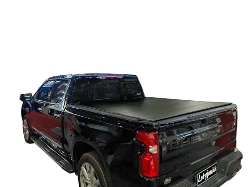 Lotyjonkk HD062 Hard Quad-Fold 5.8Ft/69.3 Inch Bed Compatible With 2007-2024 Chevy Silverado/Gmc Sierra 1500 Truck Bed Tonneau Cover(Not Fit Carbonpro Bed),Hd062 cover