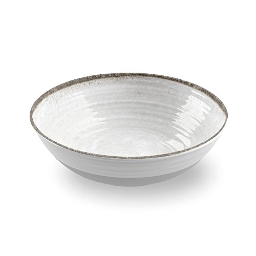 Auntie Morags Epicurean Artisan Pearl 30cm Melamine Salad Serving Bowl